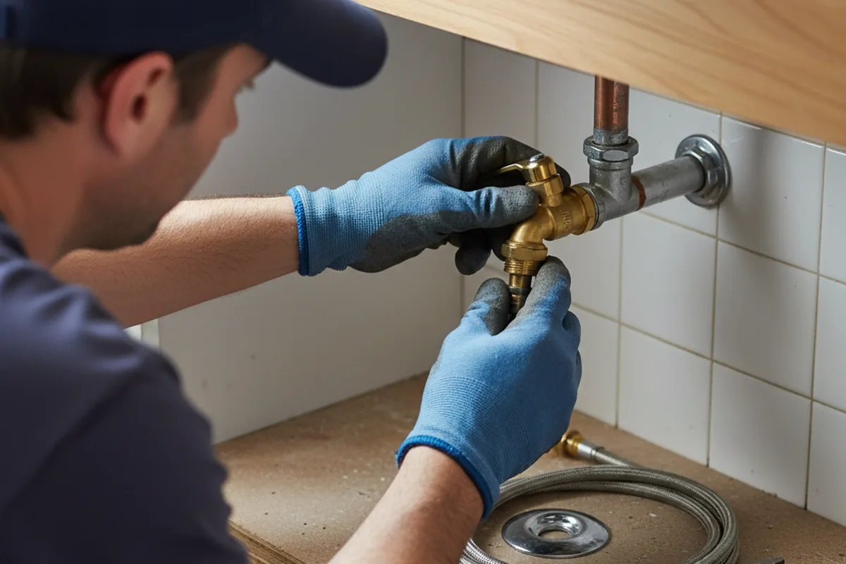 Shutoff valve and fitting work during Emergency Plumbing in Remsen